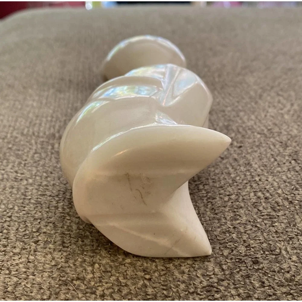 Vintage Sitting Cat Marble Figurine - Picture 5 of 9